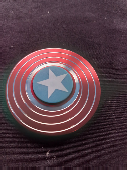 Red Captain America Fidget Spinner